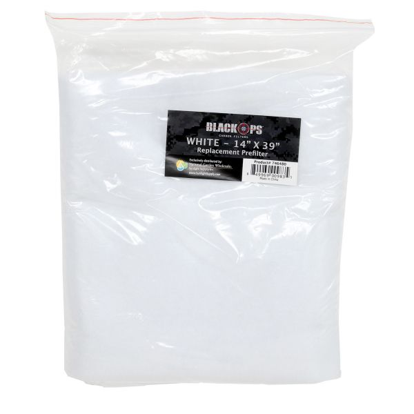 Black Ops Replacement Pre-Filter 14 in x 39 in White