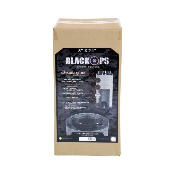 Black Ops Carbon Filter 8 in x 24 in 750 CFM