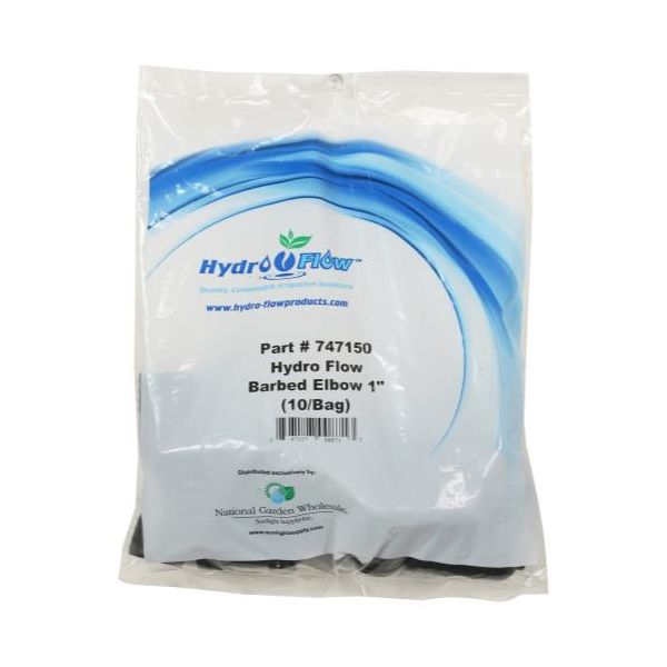 Hydro Flow Barbed Elbow 1 in, Pack of 10 Pieces