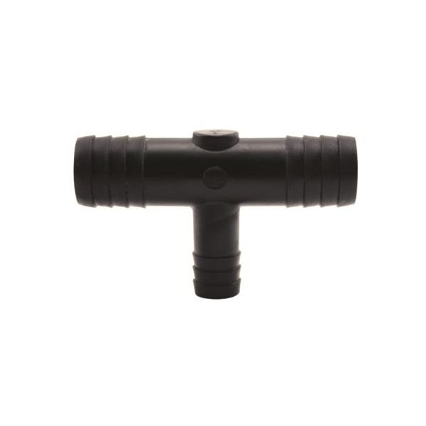 Hydro Flow Barbed Reducer Tee 34 in to 12 in, Pack of 10 Pieces