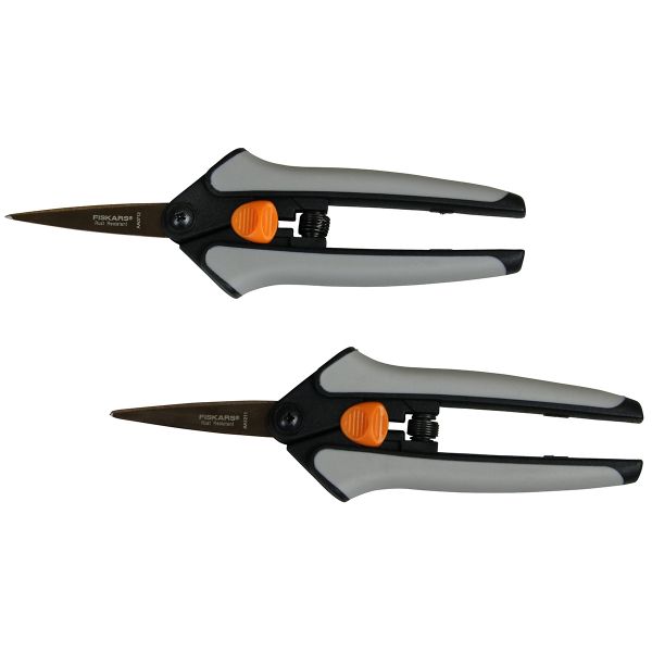 Fiskars Non-Stick Softgrip Micro-Tip Pruning Snip (2-Pk)