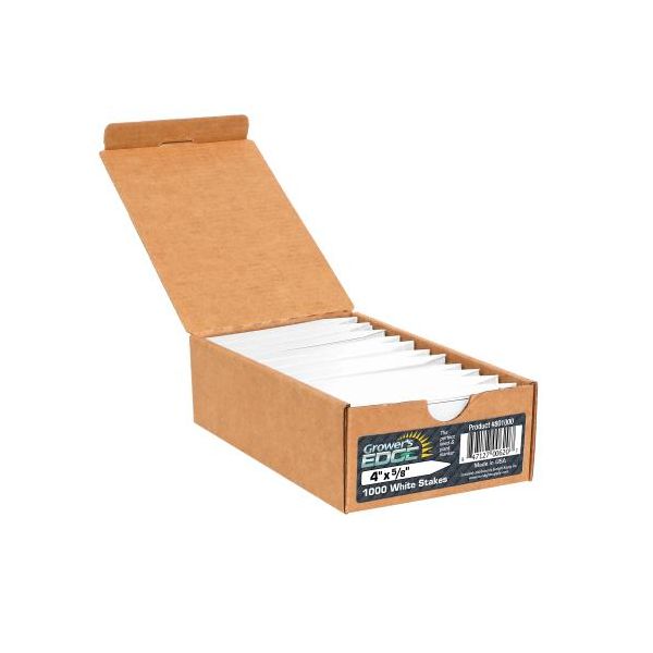 Grower's Edge Plant Stake Labels White - 1000-Box