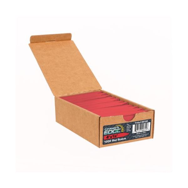 Grower's Edge Plant Stake Labels Red - 1000-Box