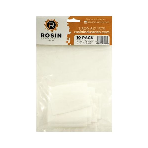 Rosin Industries 45 Micron Thickness Rosin Bag (1=10-Pack)