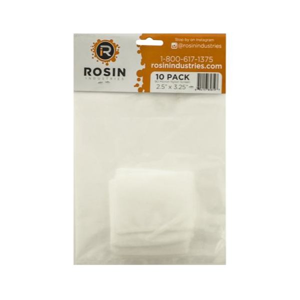 Rosin Industries 90 Micron Thickness Rosin Bag (1=10-Pack)