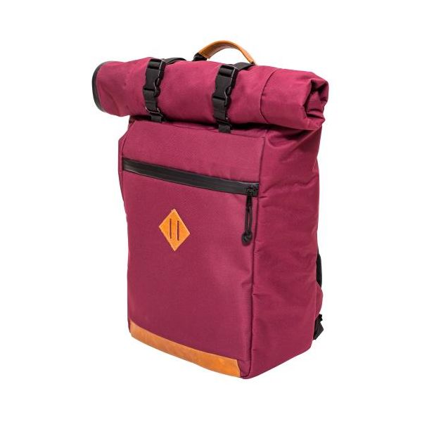 Abscent Scout Roll-Top Backpack - Crimson