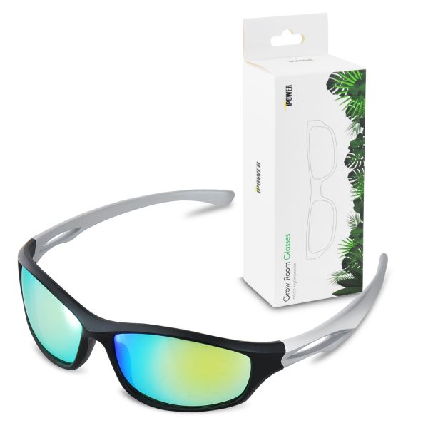 iPower Indoor Hydroponics LED Grow Room Light Glasses Goggles Anti UV IR, Reflection Visual Optical Protection