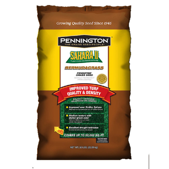 Pennington Sahara II Bermudagrass Penkoted Seed-Hulled, 50 lb
