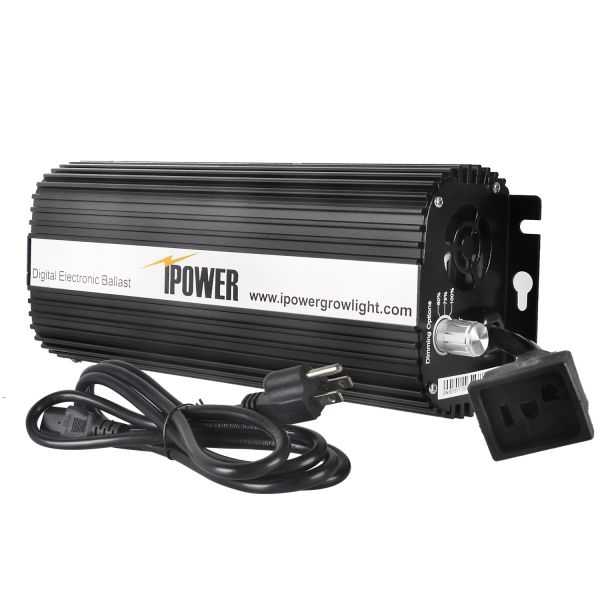 iPower 600 Watt Digital Dimmable Electronic Ballast for HPS MH Grow Light