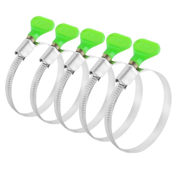 iPower 2.5 Inch Key Hose Vent Clamp Ducting Connection, 5 PCS