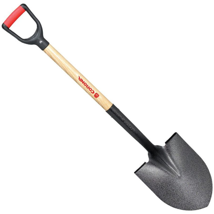 Corona #2 Round Point Hollow Back Shovel w/D-Handle-30 in