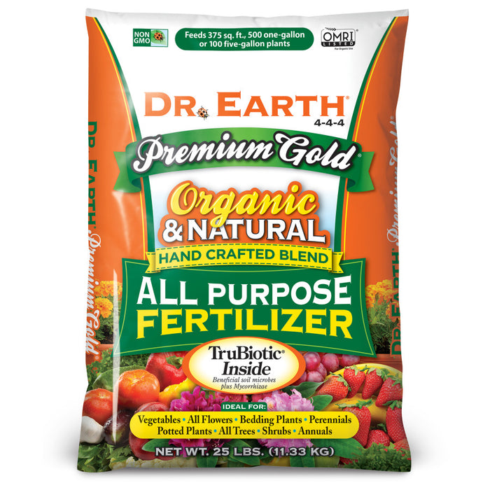 Dr. Earth Premium Gold All Purpose Fertilizer 4-4-4-25 lb