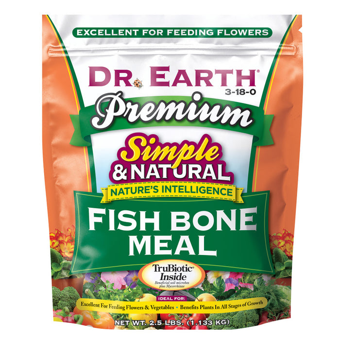 Dr. Earth Premium Fish Bone Meal 3-18-0-2.5 lb