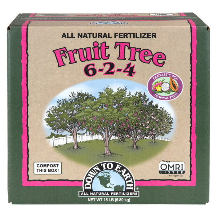 Down To Earth Fruit Tree Natural Fertilizer 6-2-4-15 lb