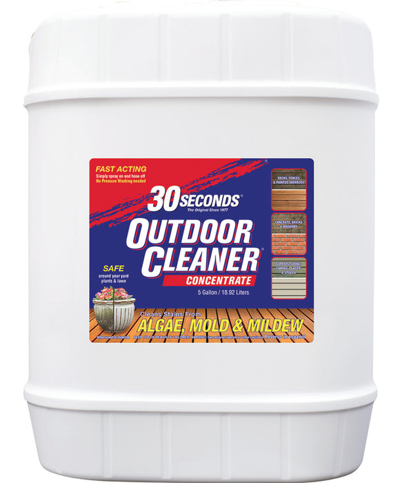 30 Seconds Outdoor Cleaner Algae Mold & Mildew Concentrate-5 gal