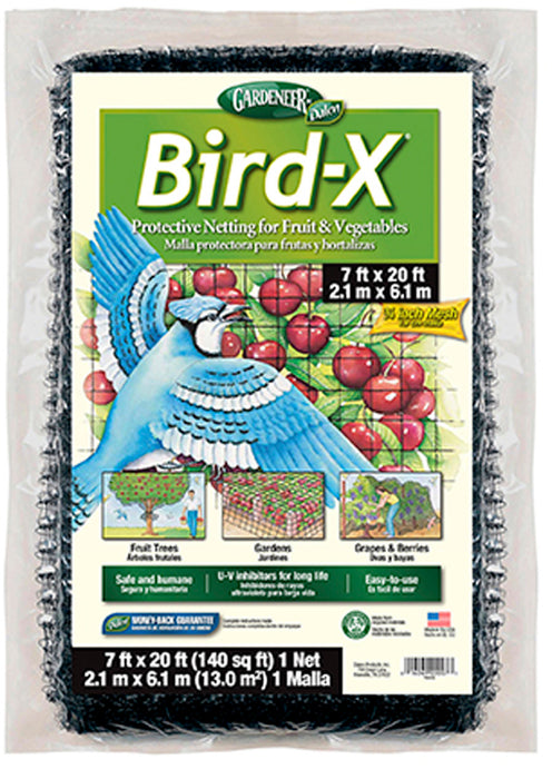 Dalen Gardeneer Bird-X Protective Netting-Black, 7Ft X 20 ft