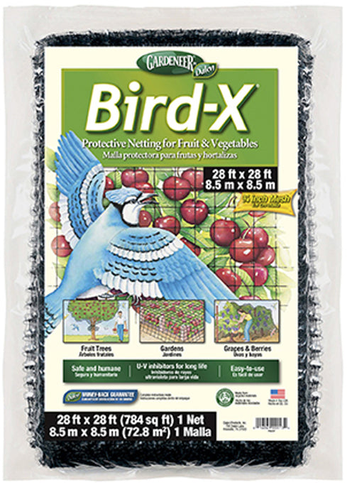 Dalen Gardeneer Bird-X Protective Netting-Black, 28Ft X 28 ft
