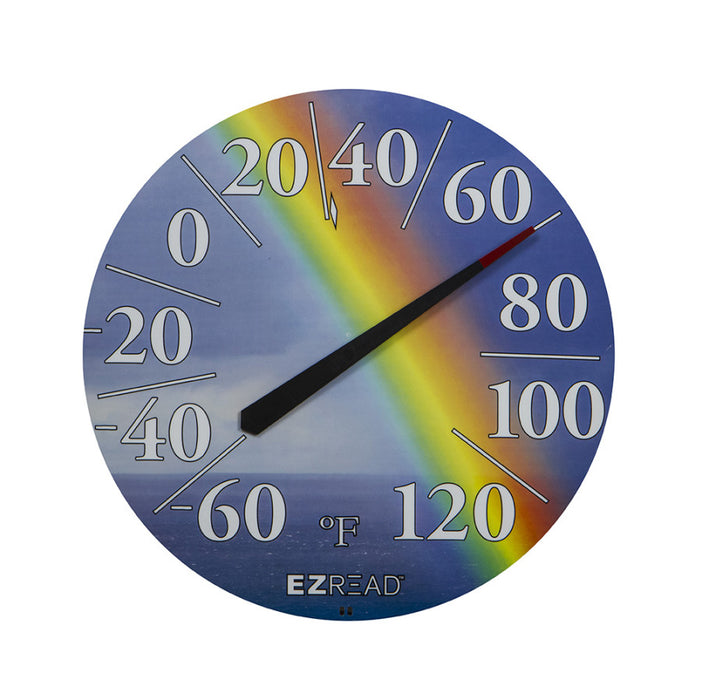 E-Z Read Dial Thermometer-with Rainbow, Multi, 12.5 in