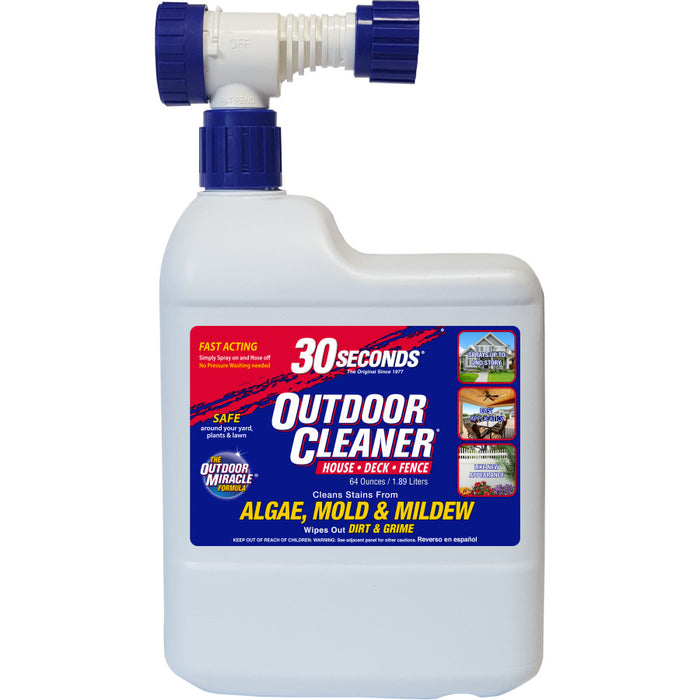 30 Seconds Outdoor Cleaner Algae Mold & Mildew Ready to Spray-Product Only, 64 oz