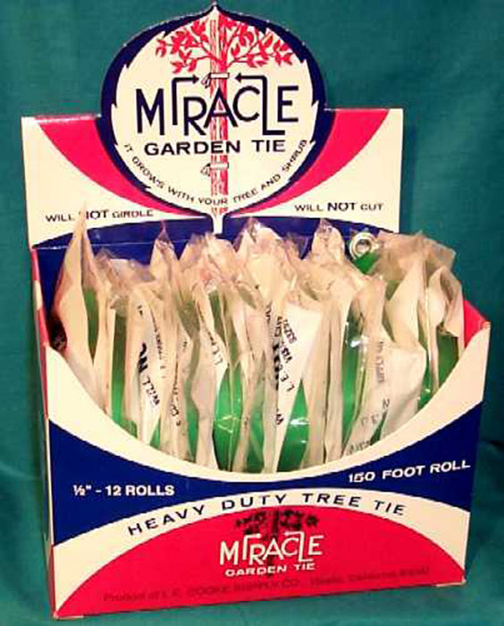 Miracle Tie Garden Tie Tape All Purpose-Green, 1/2In X 300 ft