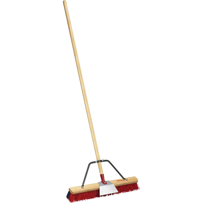 Corona Max 2 Bristle Push Broom-60In Handle, 24In Head