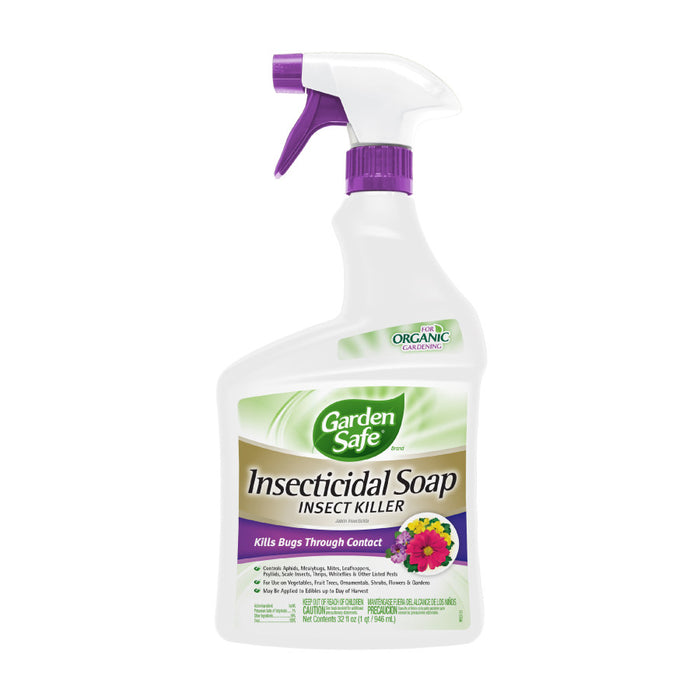 Garden Safe Insecticidal Soap Insect Killer Ready to Use-32 oz