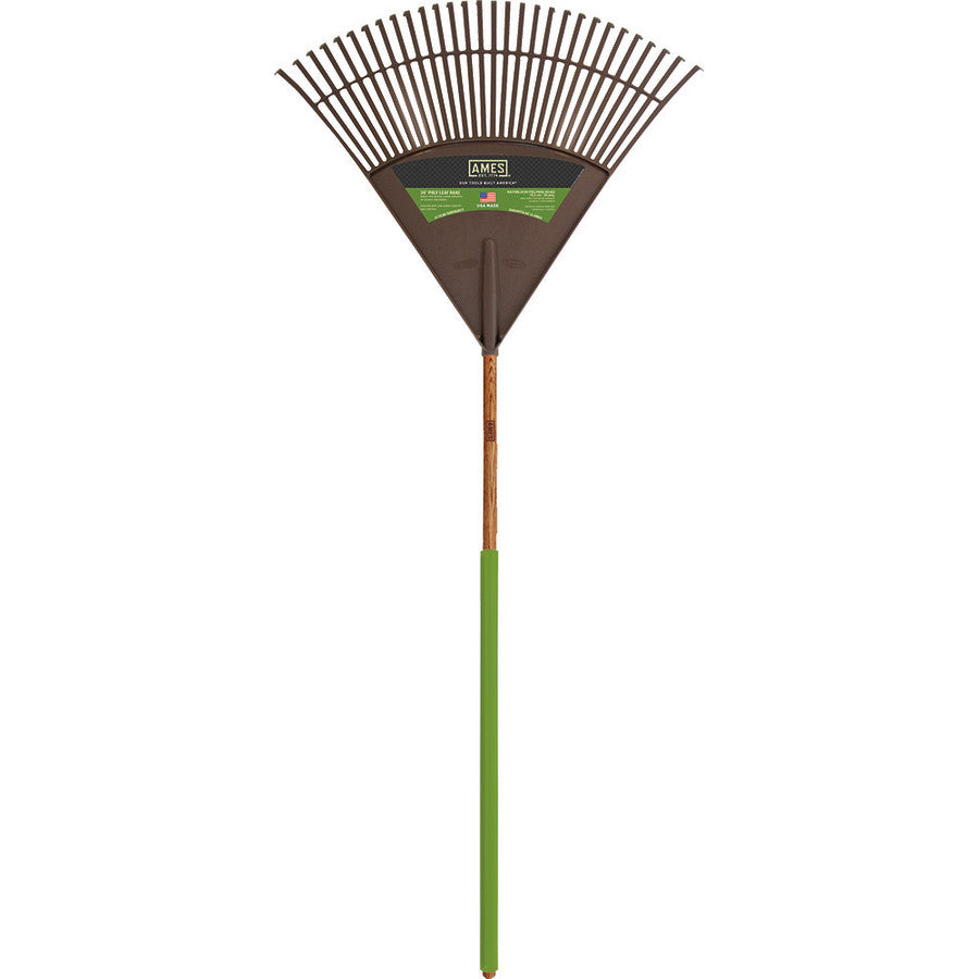 Poly Rake Head Ames Poly Leaf Rake with Ash Handle-30 in