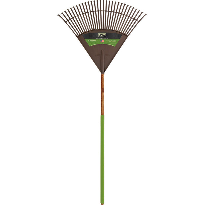 Ames Poly Leaf Rake with Ash Handle-30 in