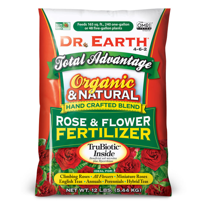 Dr. Earth Total Advantage Premium Rose & Flower Fertilizer 4-6-2-12 lb