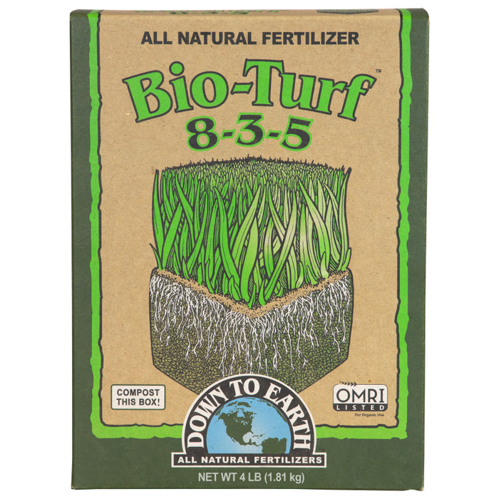 Down To Earth Bio-Turf Natural Fertilizer 8-3-5 OMRI-4 lb