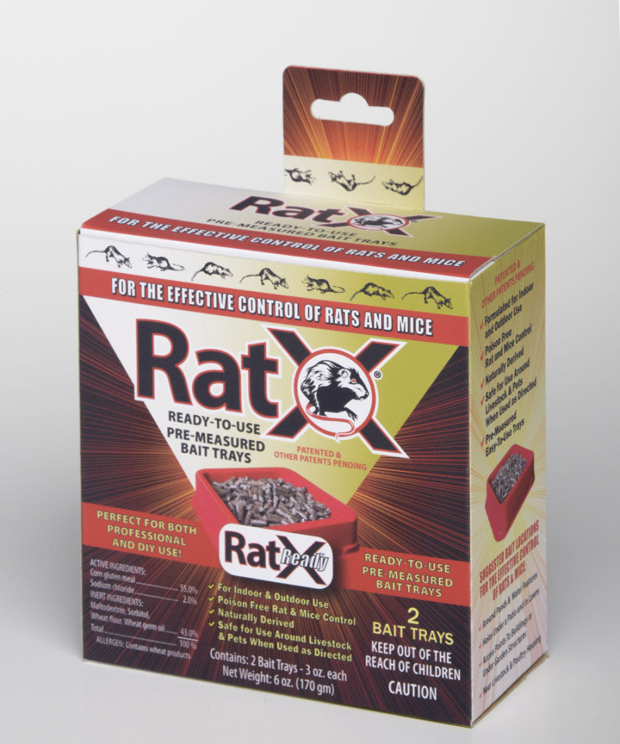 RatX Rat and Mouse Ready to Use Bait Tray2 pk
