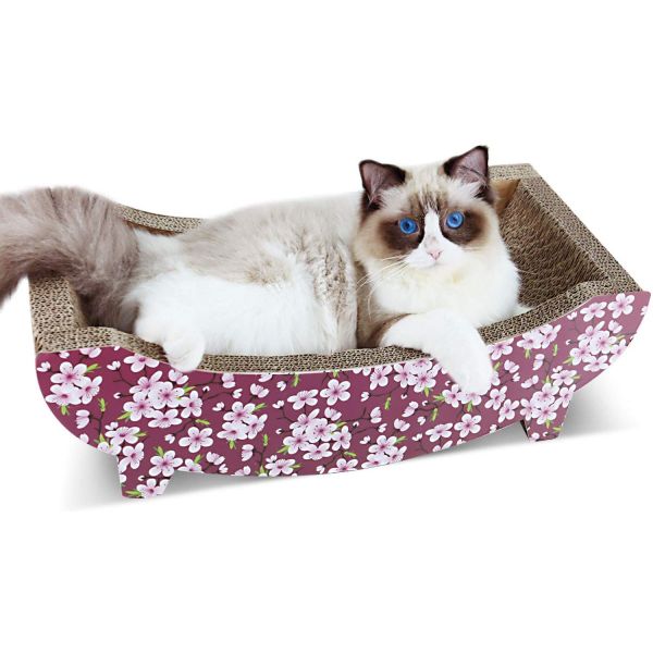ScratchMe Cat Scratching Post Lounge Bed