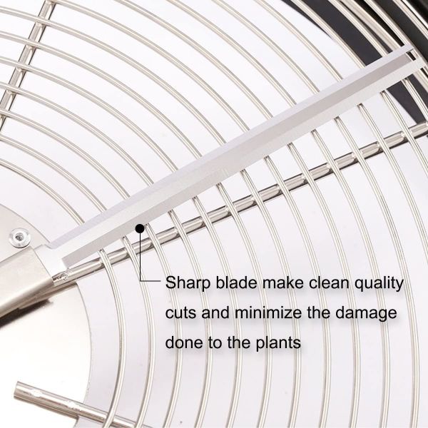 iPower 4-Pack 13.4" (L) x 0.4" (W) Inch Trimmer Blade Replacement 16" Inch Bud Trimmer Bowl, 2 Serrated & 2 Straight Blades