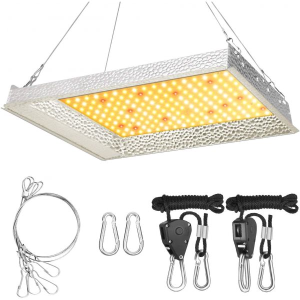 flood light for growing plants iPower 600W LED Grow Light Sunlike Full Spectrum Plants Lamp for Hydro