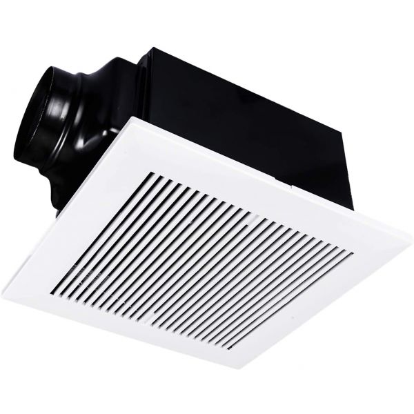iPower Ultra-Quiet Household HVAC Ventilation Fan, For Bathroom Ceiling Mount with AC Motor, 120 CFM, White (HIFANXVENT120ACV1)