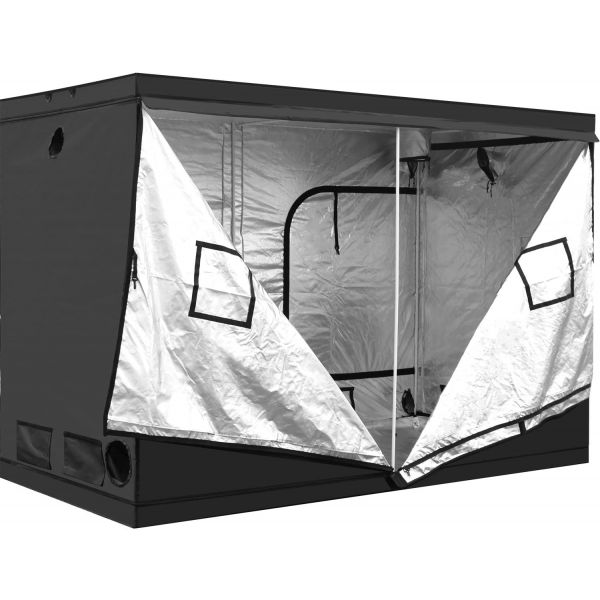 iPower 120"x60"x78" Hydroponic Water-Resistant Grow Tent with Removable Floor Tray for Indoor Seedling Plant Growing