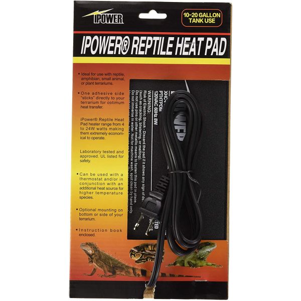 iPower 6"x8" Under Tank Heater for Reptile Terrariums Heat Pad8 Watts