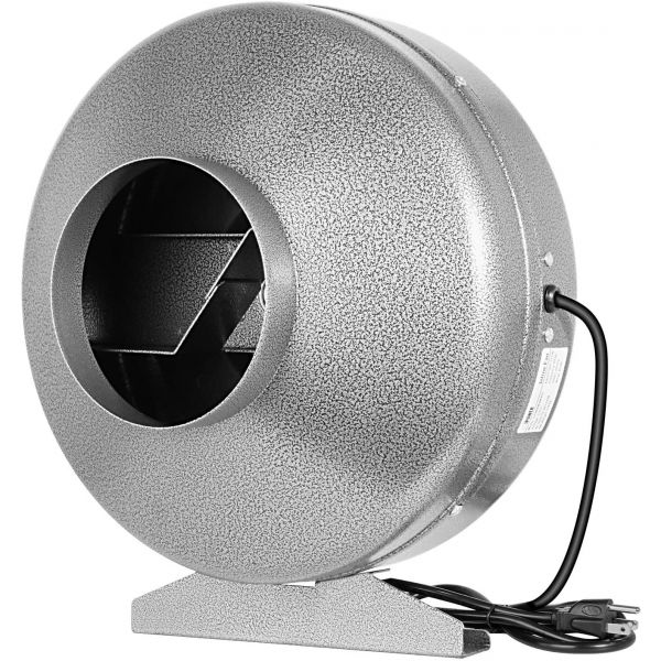 iPower GLFANXINLINE6V3 6 Inch 442 CFM Inline Ventilation HVAC Vent Blower Fan for Grow Tent, Sliver