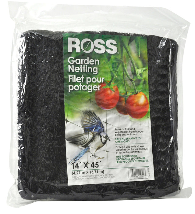 Ross Tree Netting & Bird Plant Protection-Black, 14Ft X 45 ft