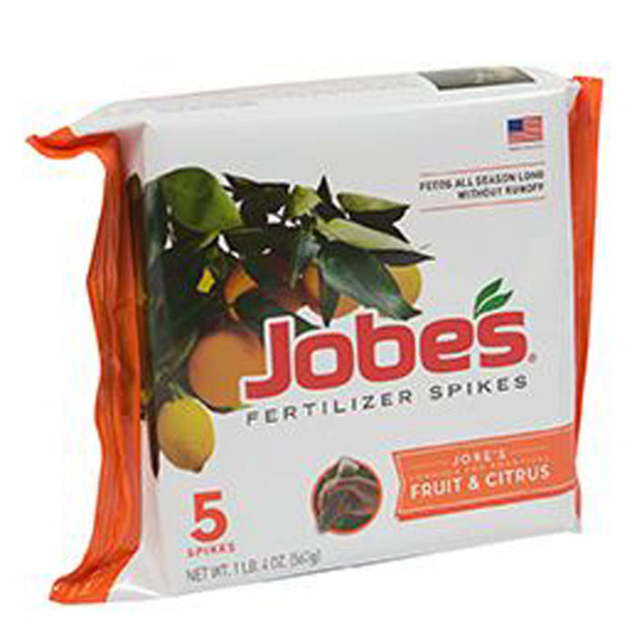 Jobe's Fertilizer Spikes Fruit & Citrus Tree 9-12-12-5 pk