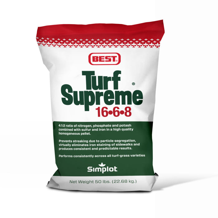 Best Turf Supreme 16-6-8-Fertilizer, 50 lb