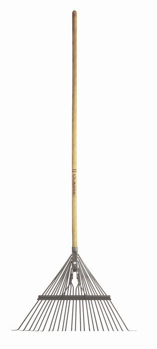 Flexrake Classic Leaf Rake with 24in Steel Head with Wood Handle-48 in