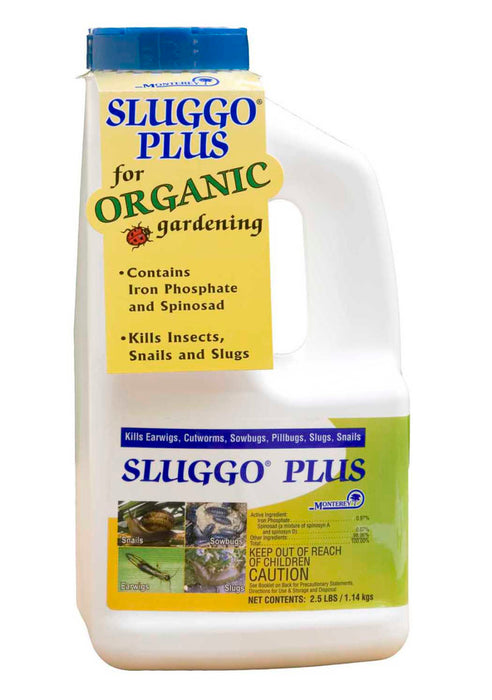 Monterey Sluggo® Plus Insect Slug & Snail Killer Bait Organic-2.5 lb