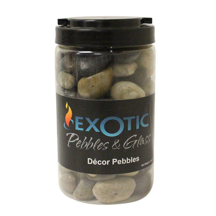 Exotic Pebbles Polished Jar Pebbles-Mixed, 5 lb