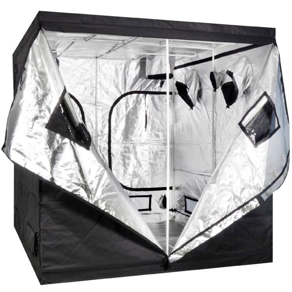 iPower 80"x80"x80" Hydroponic Water-Resistant Grow Tent with Removable Floor Tray for Indoor Seedling Plant Growing