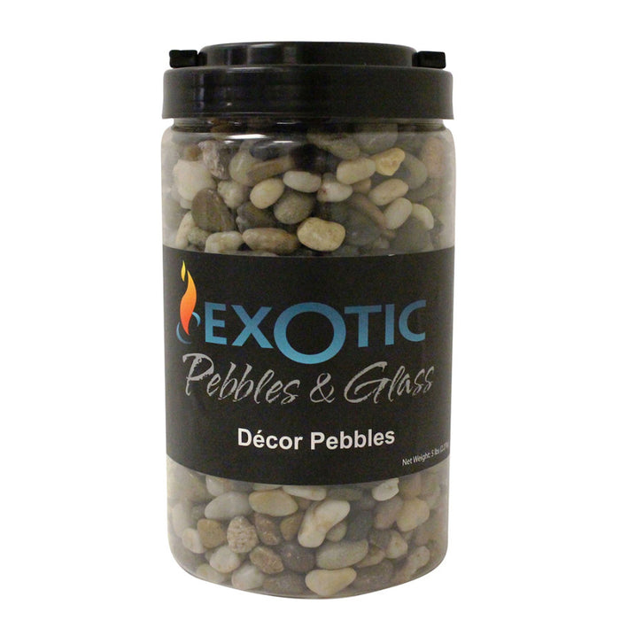 Exotic Pebbles Polished Jar Gravel-Mixed, 5 lb