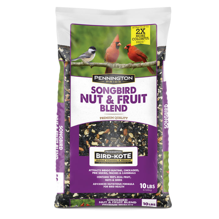 Pennington Pride Songbird Nut & Fruit Blend Bird Food-10 lb