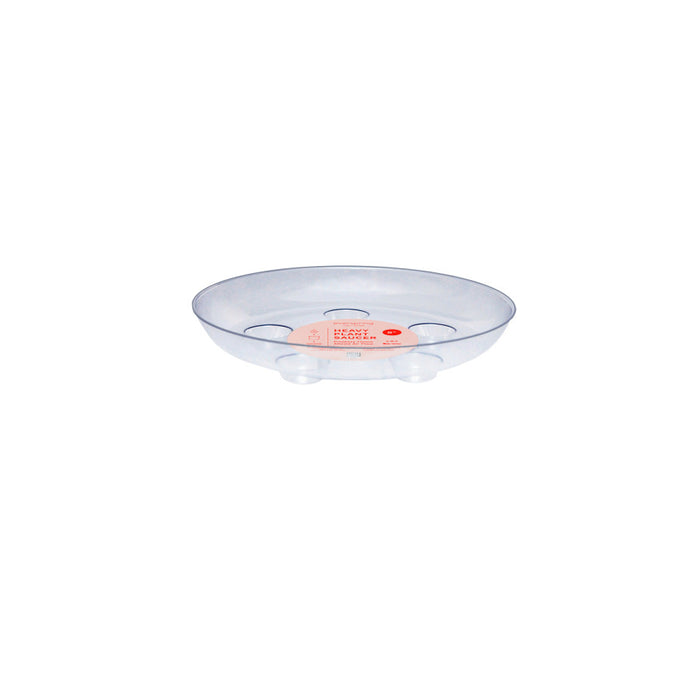 Curtis Wagner Plastics Carpet Saver Heavy Footed Saucer-Clear, 8 in