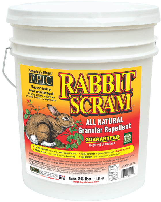 Enviro Rabbit Scram Granular Repellent-Pail, 25 lb