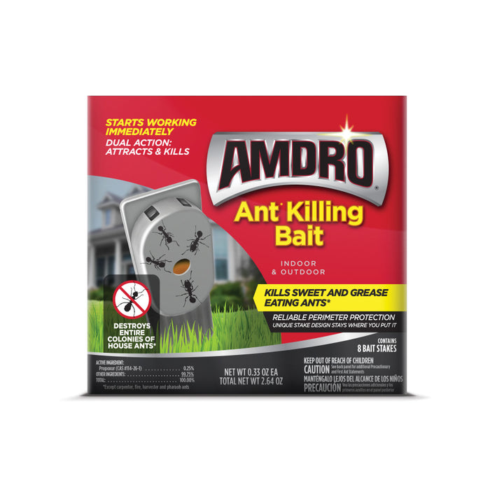 Amdro Ant Killing Bait Indoor & Outdoor Stakes-8 pk